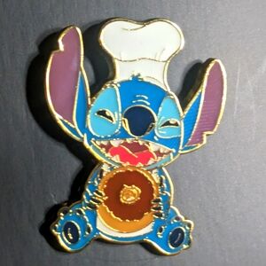 Disney Loungefly Stitch Chef Chocolate Donut Enamel Pin